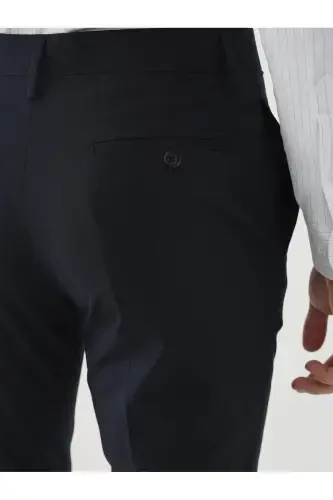 Ko'k rangli erkaklar uchun klassik shim, oddiy, regular fit - 84536 - 6