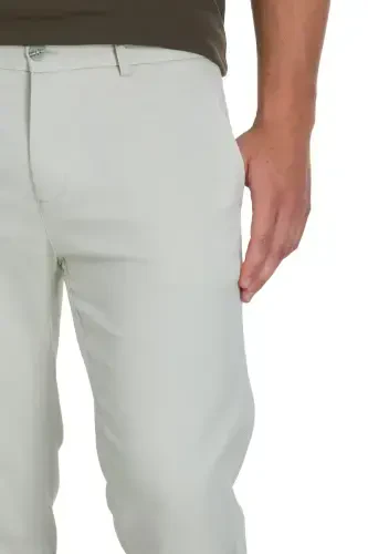 Koʻk Regular Fit Yon choʻntakli kanvas shim - Koʻk - 4