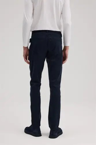 Ko'k Slim Fit Sport Kanvas Shim - 4