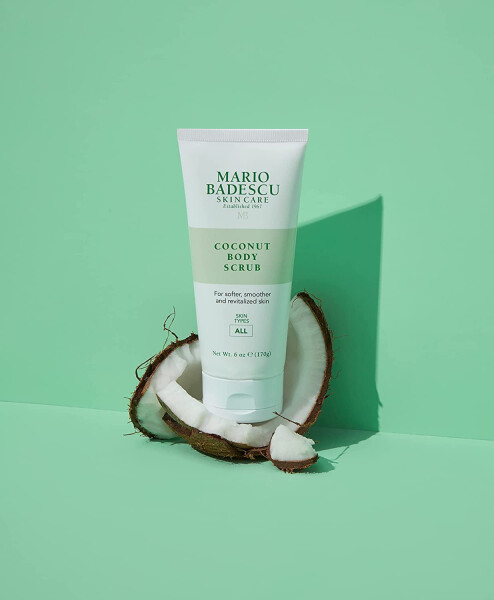 Кокосовый скраб для тела Mario Badescu Skin Care с маслом ши и Modazone, 6 унций - 4