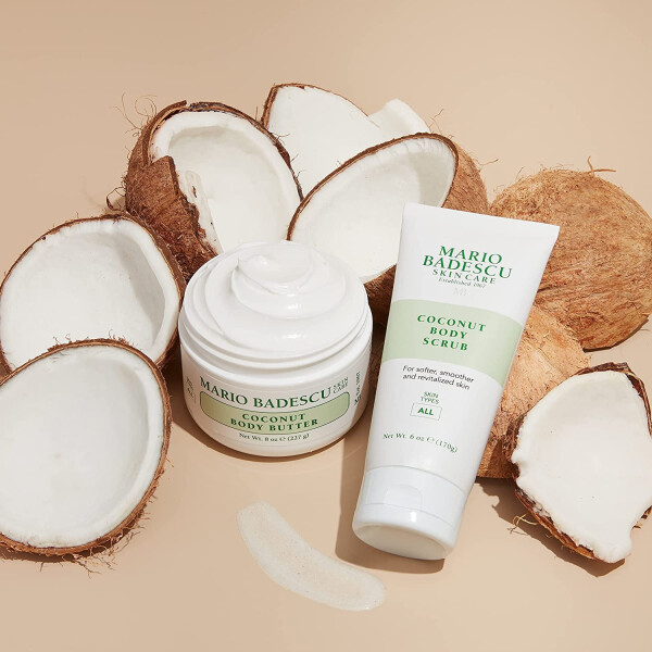 Кокосовый скраб для тела Mario Badescu Skin Care с маслом ши и Modazone, 6 унций - 5