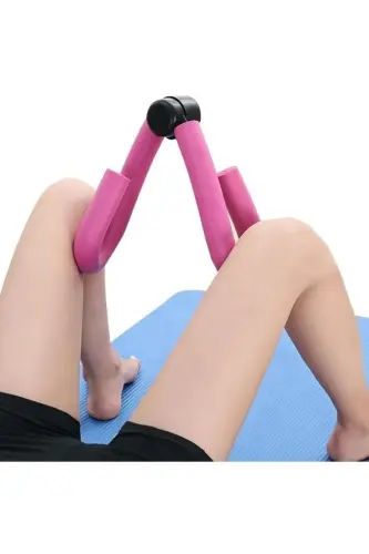 Кол бacak basen sıkılaştırma zayıflatma ve inceltme aleti fitness yoga pilates kelebek egzersiz alet-Pembe - 5