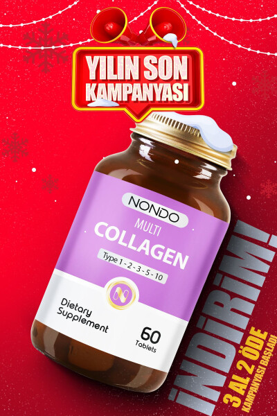 Kolajen 60 Tablet Multi Kolajen Tip 1-2-3-5-10 - 1