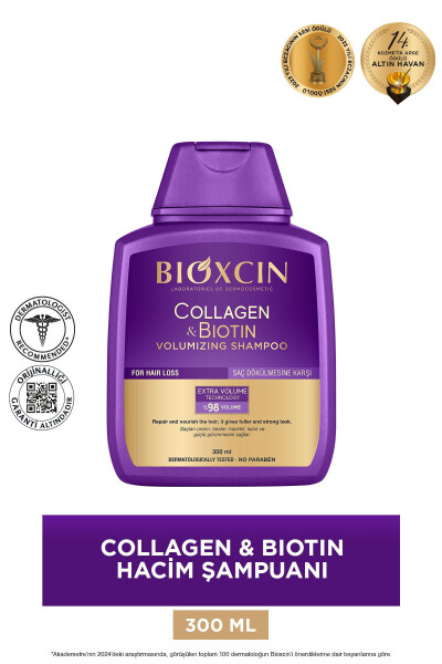 Kolajen & Biyotin Ekstra Hacim Şampuanı 300 Ml - Kolajen Biotin İnce Seyrek Saçlar - 2