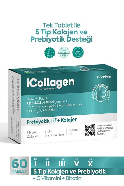 Kolajen Ve Prebiyotik Tablet - ICOLLAGEN