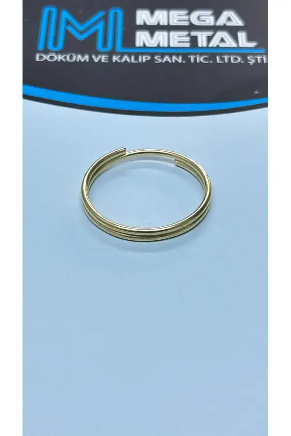 Кольцо для ключей 2,4 см Тонкое кольцо Желтый цвет (100 ШТ) Кольцо для ключей Круглое кольцо для ключей Макраме - 16