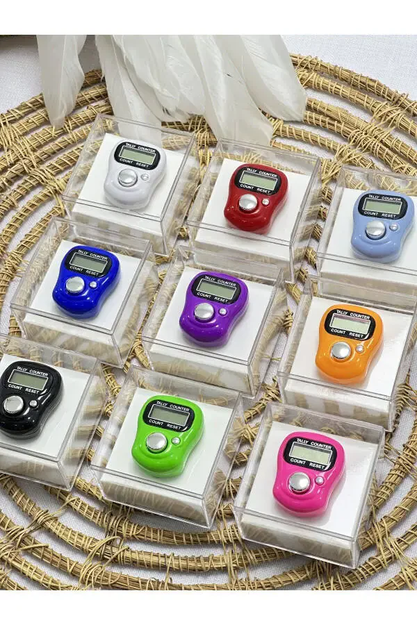 Кольцо с разноцветными бусинами для зикра - 1