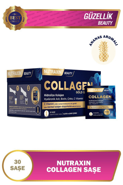 Kollagen 30 Sashе 10.000 Mg 1-tur 3-tur Ananas Hidi - NUTRAXIN