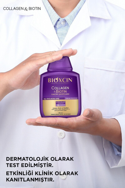 Kollagen & Biotin Ekstra Hajm Shampo 300 Ml - Kollagen Biotin Yupqa Yengil Sochlar Uchun - 18