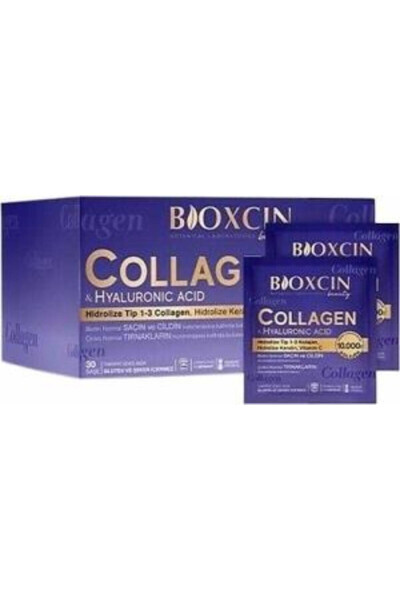 Kollagen Gialuron kislotasi 10 000 Mg 1-3 turdagi Keratin S vitamini 30 ta shasse - BIOXIN (1)