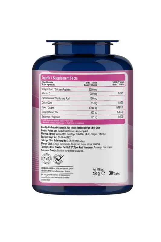 Kollagen Gialuron Kislotasi 30 Tablet - 3