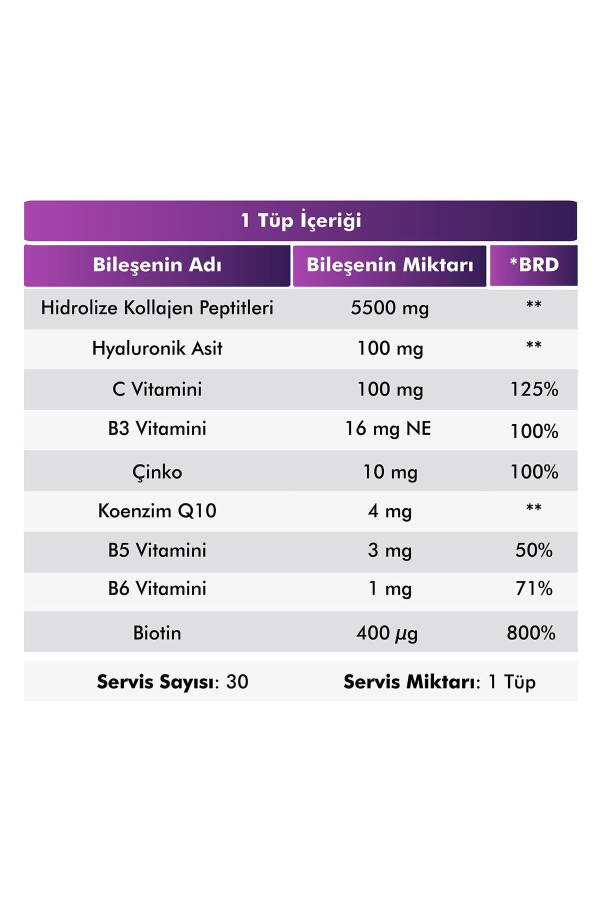 Kollagen Go'zallik Yuqori Bioaktiv Gidrolangan Kollagen 100% Sof Va Tabiiy - 10 Tub - 21