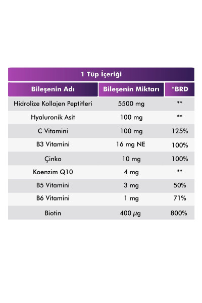 Kollagen Go'zallik Yuqori Bioaktiv Gidrolangan Kollagen 100% Sof Va Tabiiy - 10 Tub - 16