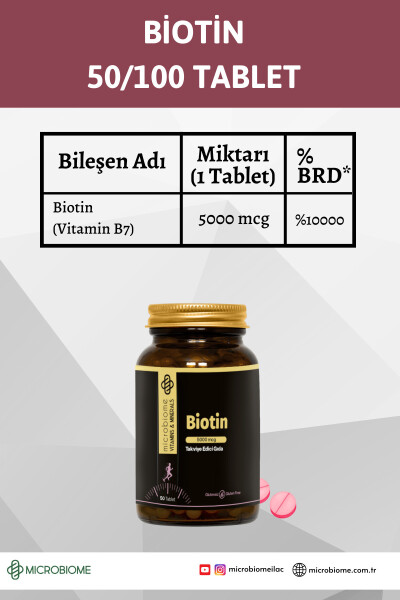 Kollagen Kompleksi & Gialuron kislotasi + 5000 mg Biotin - 6