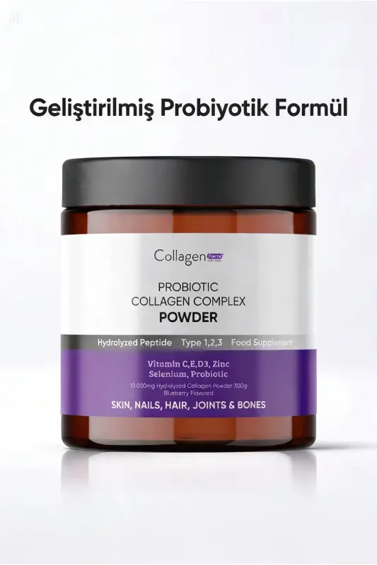 Kollagen Kuni 300g. Kollagen, Probiotik, Biotin, Multivitamin, O'rmon Meva Hidi - 3