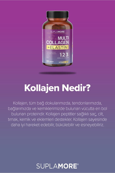 Kollagen Multi Kollagen & Elastin Tip1 Tip2 Tip3 Gidrolizovani Kollagen 90 Tablet - 11