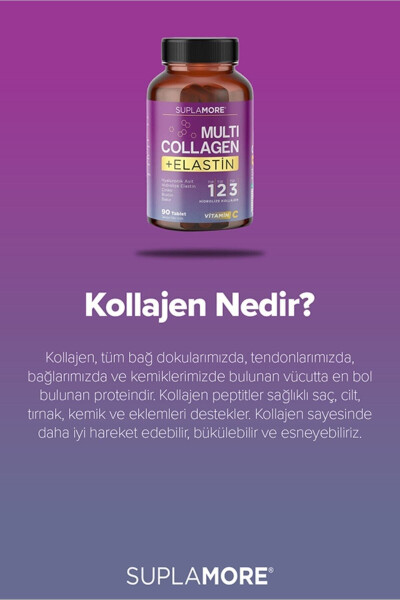 Kollagen Multi Kollagen & Elastin Tip1 Tip2 Tip3 Gidrolizovani Kollagen 90 Tablet - 18