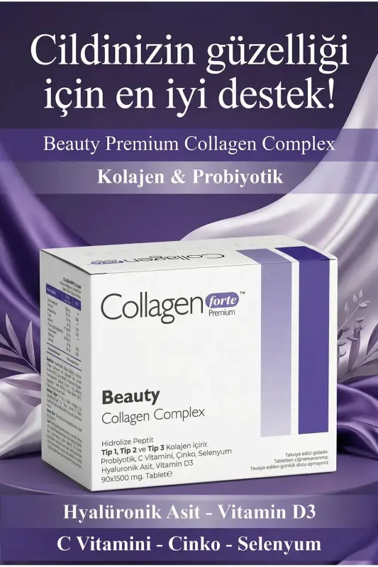 Kollagen, Probiotik & Multivitamin 1500mg X 90 Tablet - 5