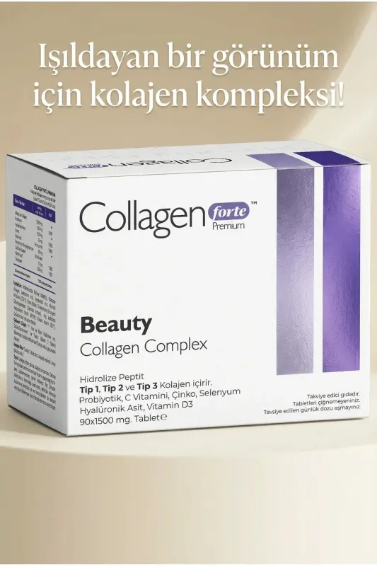 Kollagen, Probiotik & Multivitamin 1500mg X 90 Tablet - 6