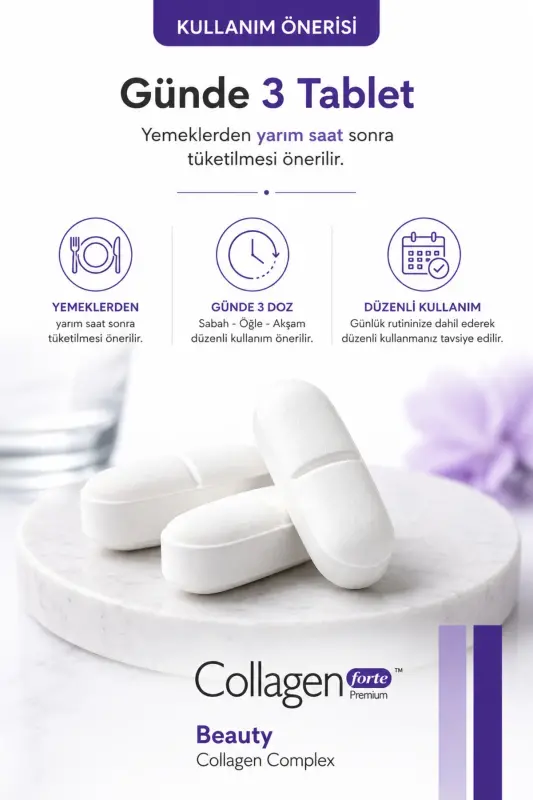 Kollagen, Probiotik & Multivitamin 1500mg X 90 Tablet - 2