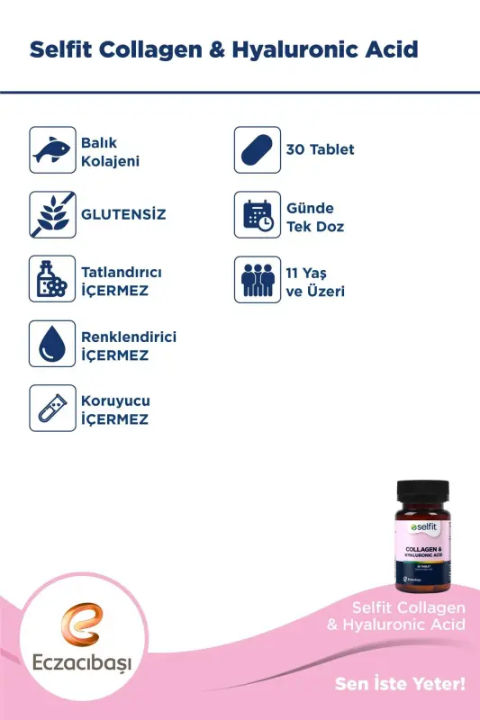 Kollagen va Giyalyuronik Kislota 30 Tablet - 3