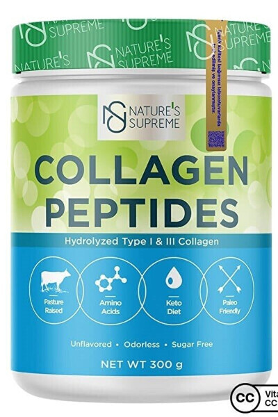 Коллагеновые пептиды порошок 300 г без аромата - NATURE'S SUPREME