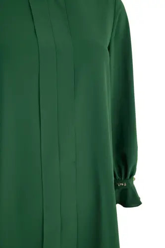 Kolları İşleme Detaylı Tunik-Yeşil - AKER (1)