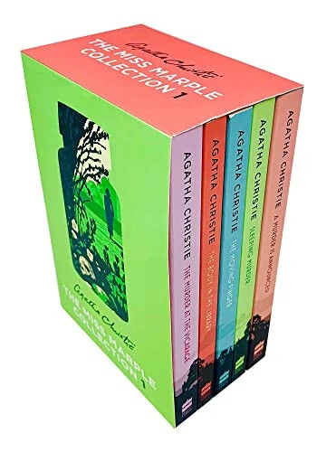 Коллекция книг серии «Тайны мисс Марпл» Агаты Кристи, книги 1 - 5 (Убийство в доме священника, Тело в библиотеке, Движущийся палец, Спящее убийство и Объявлено убийство) - Miss (1)