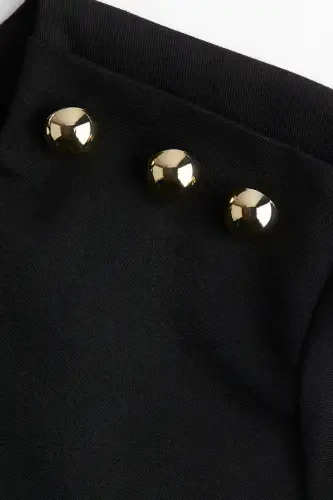 Колокольное платье - Черный - 5