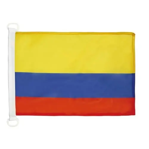 Colombia NAUTICAL Flag 18'' x 12'' - Colombian flags 30 x 45 cm. - Banner 12x18 in for boat - AZ FLAG - AZ FLAG
