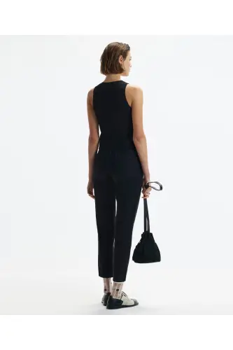 Kolsuz V Yakalı Triko-SİYAH - 4