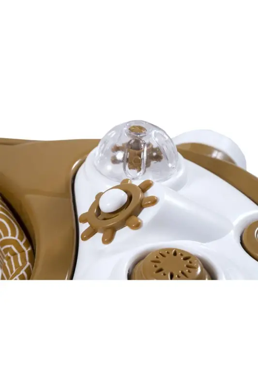 Koltuklu CİCİKO Robot Oyuncaklı Hoppala Yürüteç Yürüme Yardımcısı Kahverengi-Kahverengi - 2