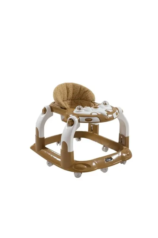 Koltuklu CİCİKO Robot Oyuncaklı Hoppala Yürüteç Yürüme Yardımcısı Kahverengi-Kahverengi - GENEL MARKALAR