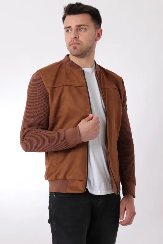 Kolu Triko Kolej Yaka Süet Mevsimlik Mont PLDP 2977-TABA - 3