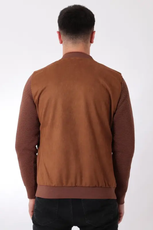 Kolu Triko Kolej Yaka Süet Mevsimlik Mont PLDP 2977-TABA - 5