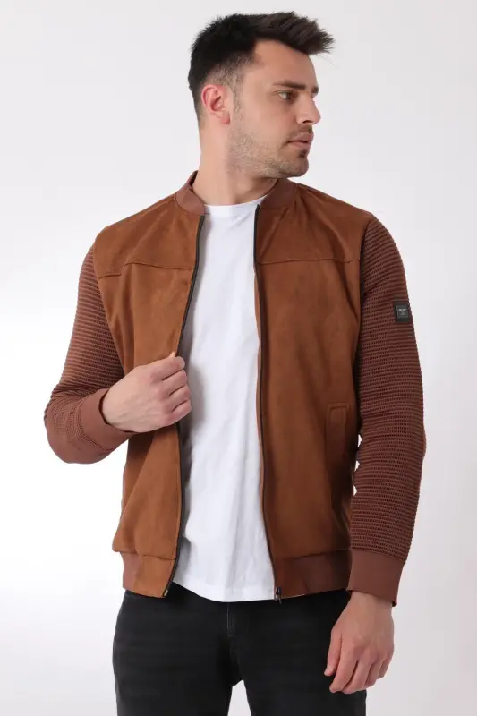 Kolu Triko Kolej Yaka Süet Mevsimlik Mont PLDP 2977-TABA - 2