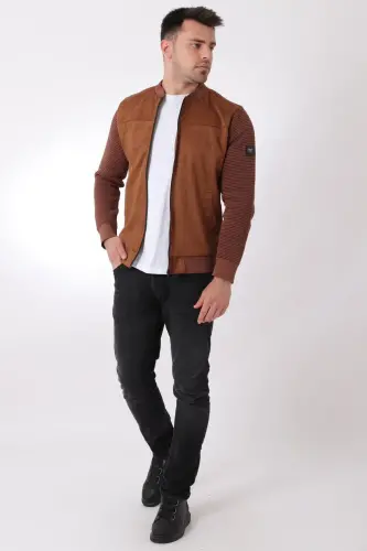 Kolu Triko Kolej Yaka Süet Mevsimlik Mont PLDP 2977-TABA - 4