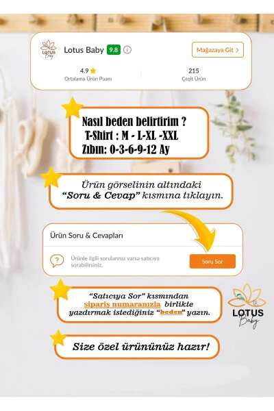 Комбинезон для мамы и малыша с именем, разработанный по версии - LOTUS BABY (1)