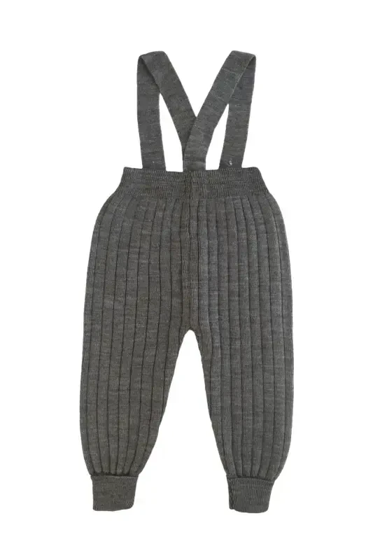 Комбинезон-сарафан трикотажный детский для малышей на пуговицах, дымчатый - 3