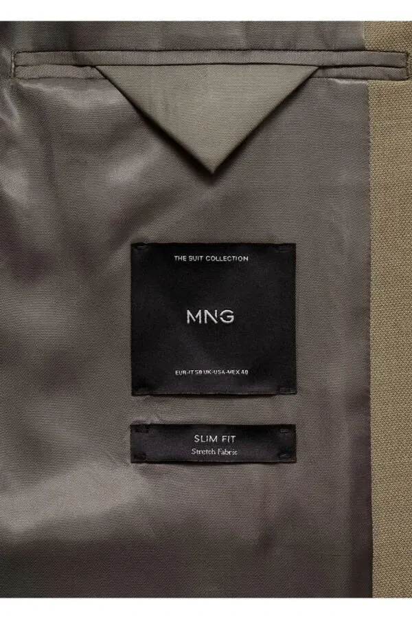 Комфортный стрейчевый пиджак узкого кроя. - 8