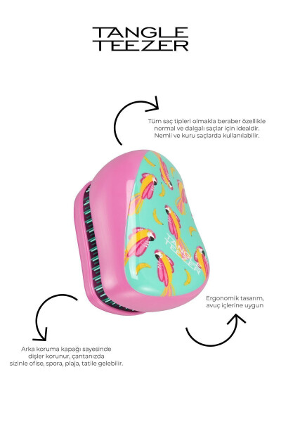 Kompakt Styler Zoey Cottam Papağan Saç Fırçası - 1