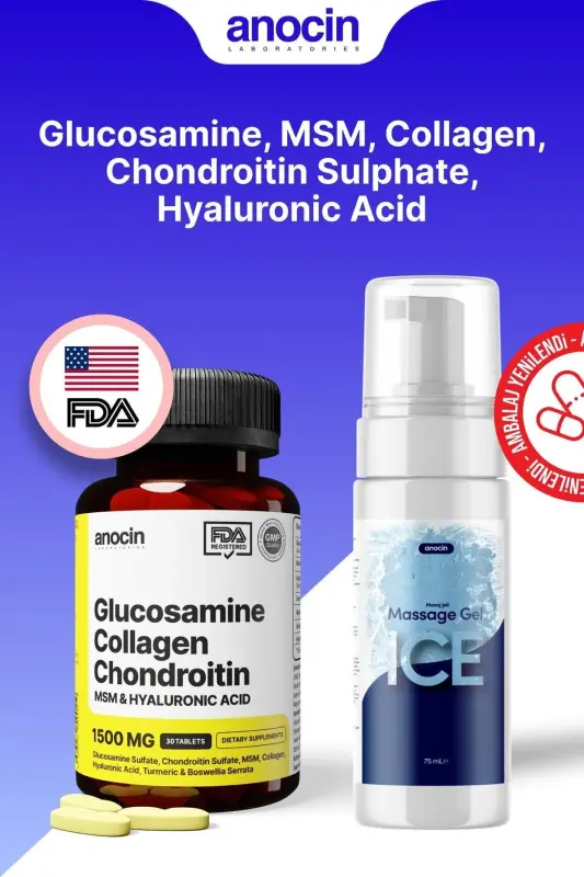 Комплекс глюкозамина и коллагена 30 таблеток + лед глюкозамина 75 мл - 3