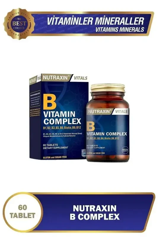 Комплекс витаминов группы B с B1, B2, B3, B5, B6, B12 60 таблеток + Бромелайн ананас 60 капсул - 4
