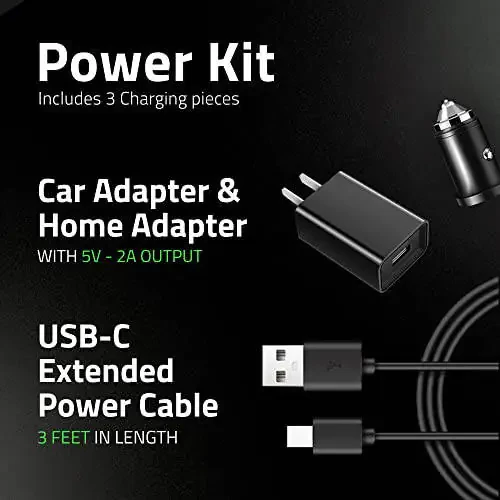 Комплект Airmoto и Power Kit — 1 комплект — портативный компрессор для подкачки шин с комплектом питания для зарядки дома и в дороге — беспроводной воздушный насос для автомобильных, мотоциклетных и велосипедных шин - 3