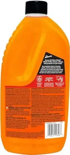 Комплект Armor All Ultra Shine Car Wash и Car Wax от Armor All, жидкость для чистки автомобилей, грузовиков, мотоциклов, по 64 жидких унции каждая + пена для шин Armor All, спрей для очистки шин для автомобилей, грузовиков, мотоциклов - 2