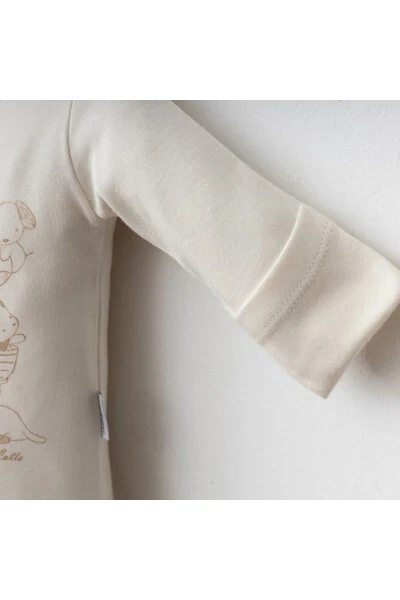 Bebek Tulum Takım %100 Pamuk Köpek Temalı Şapka Ve - 4