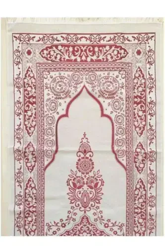 Комплект для молитвы 3 шт 1 четки 1 молитвенный коврик 1 Ясин Шариф Бордовый-Бордовый - 3