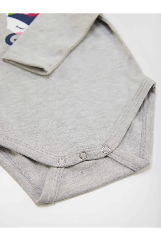 Комплект для новорожденных девочек с боди, леггинсами и штанами с лисой - 8