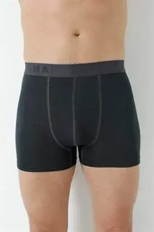 Комплект из 3 серых мужских боксерских шорт, гибкая ткань Lycra - BÜYÜKBEDENIZ (1)