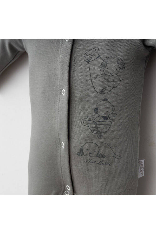 Комплект комбинезона для малышей, 100% хлопок, шапка с изображением собачки и - 2